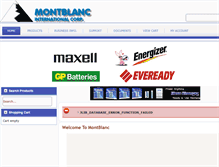 Tablet Screenshot of montblanconline.com